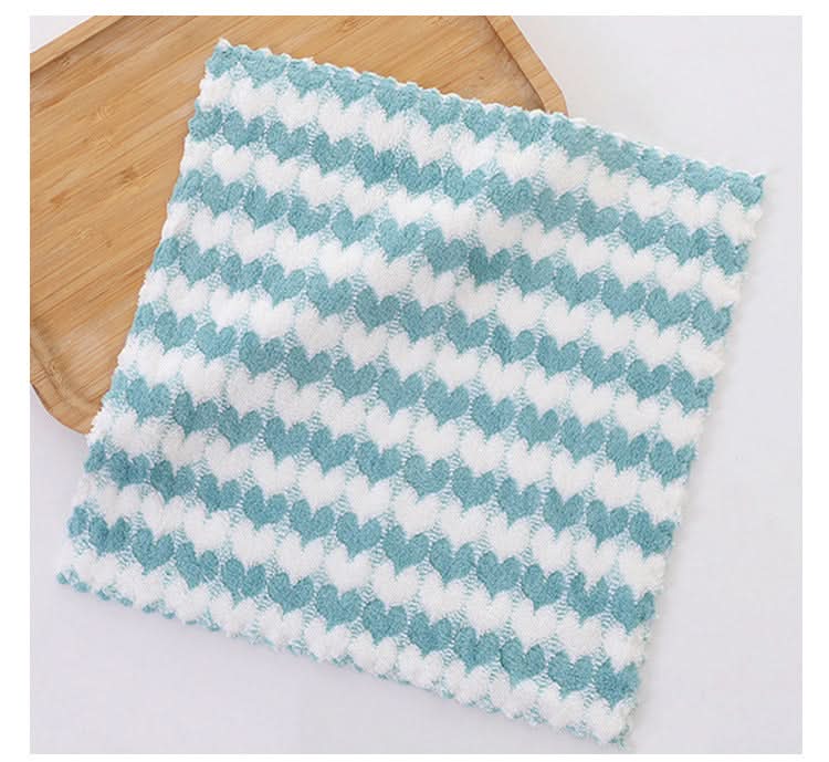 1 Set Coral Fleece Absorbent Hand Towels - 30x30