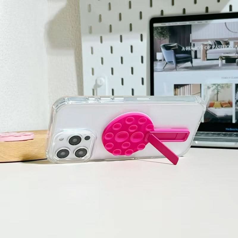 Lollipop Suction Cup Phone Stand – Silicone Non-Slip Holder