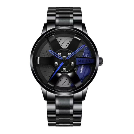 Men's Fashion Quartz Watch, Steel Strap, 40mm Dial