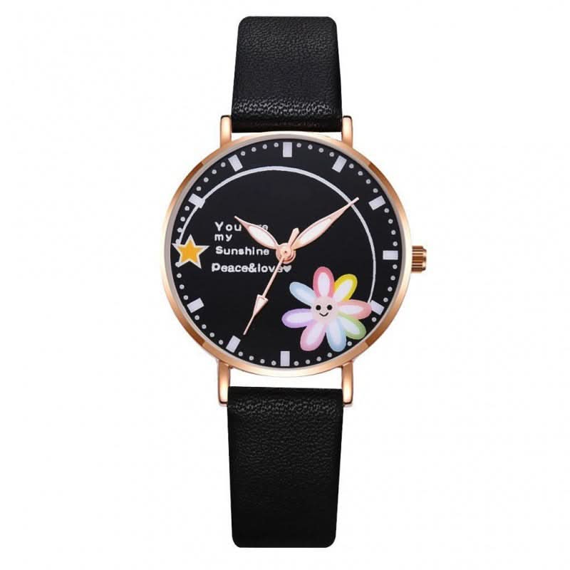 Daisy Watch for Women – College Style, Girlish Pink, Simple & Elegant