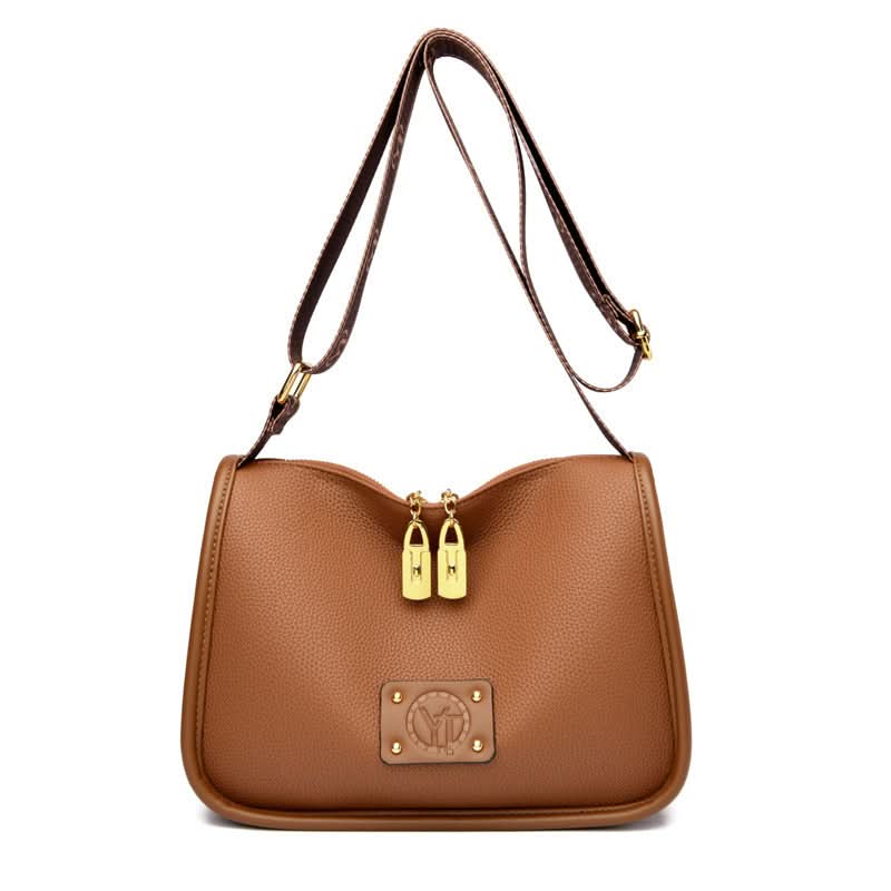 Women's Soft PU Leather Messenger Bag – With Wide Strap