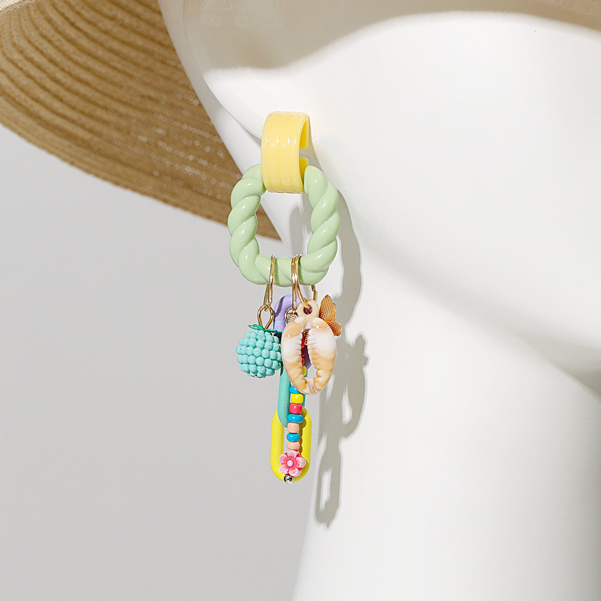 Bohemian Tassel Earrings for Women – Handmade Acrylic Geometric Fashion Jewelry