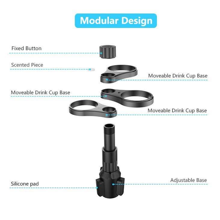 Car Cup Holder – Multifunctional ABS Storage Box for Armrest