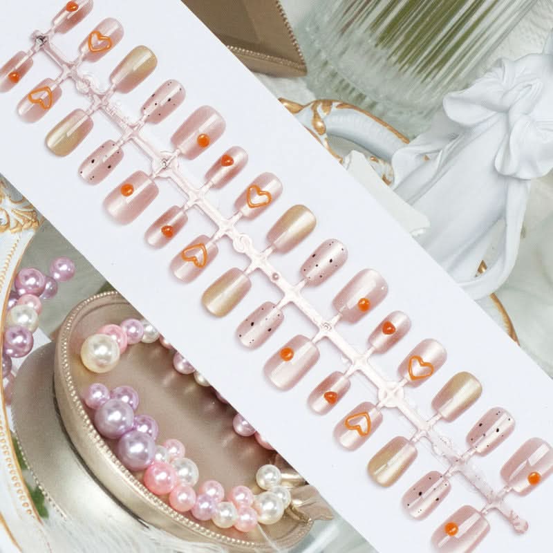 3D Cat Eye Handmade Nail Art – 30-Piece Prefabricated Set