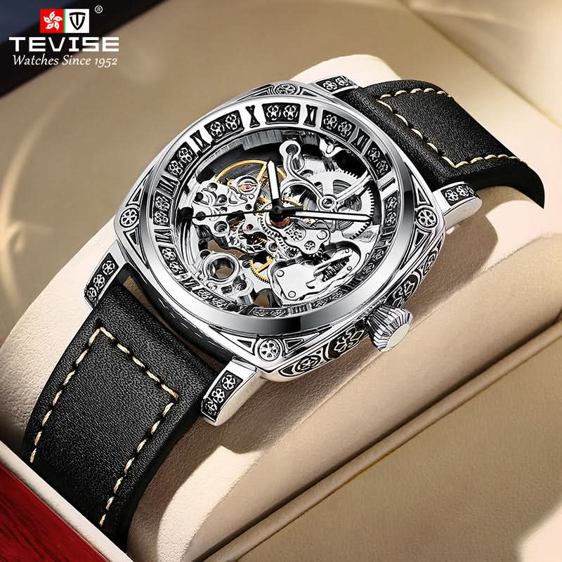 Men’s Automatic Leisure Style Mechanical Watch – 24-Hour Display