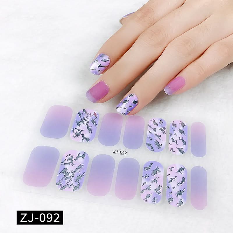 Waterproof 3D Gel Nail Stickers - Durable
