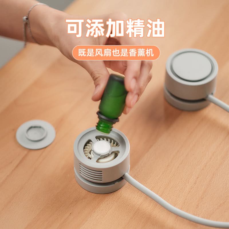 Leafless Hanging Neck Fan – Portable USB Rechargeable, Hands-Free Cooling