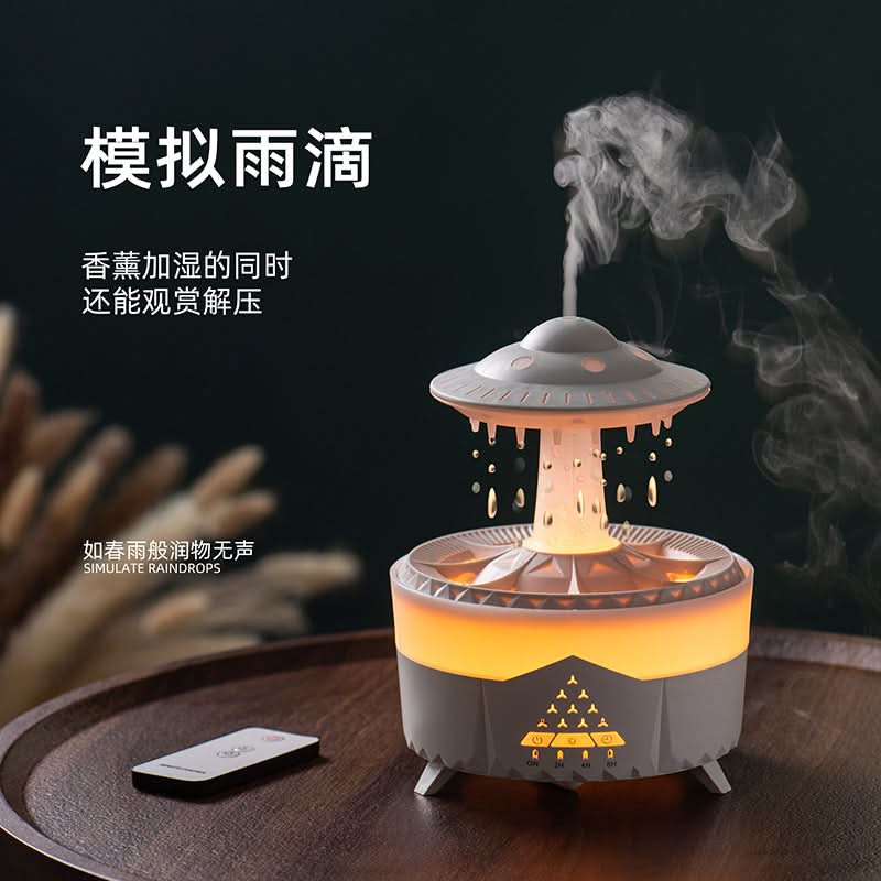 Creative Cloud Raindrop Humidifier with Aromatherapy
