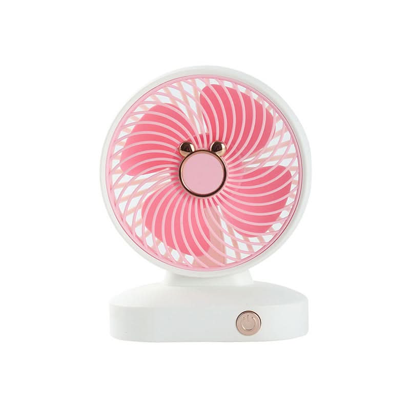 USB Rechargeable Mini Desktop Fan – 3-Speed, Portable