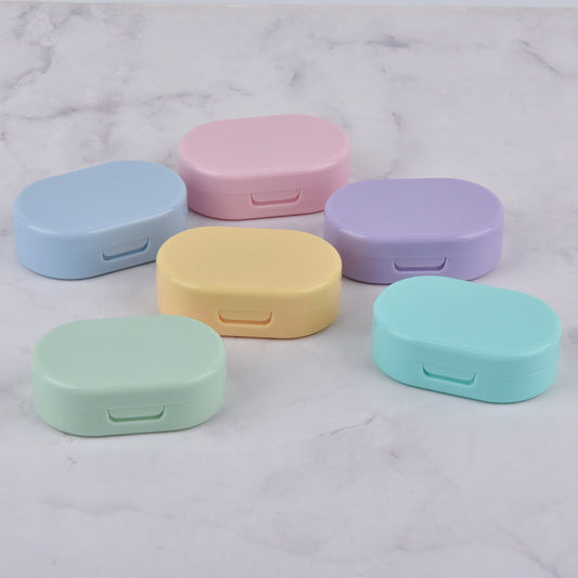 Portable Contact Lens Case Set – Travel-Friendly Storage Box with Tweezers & Stick