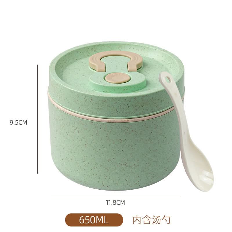 Wheat Straw Round Lunch Box – Microwave Safe Food Container