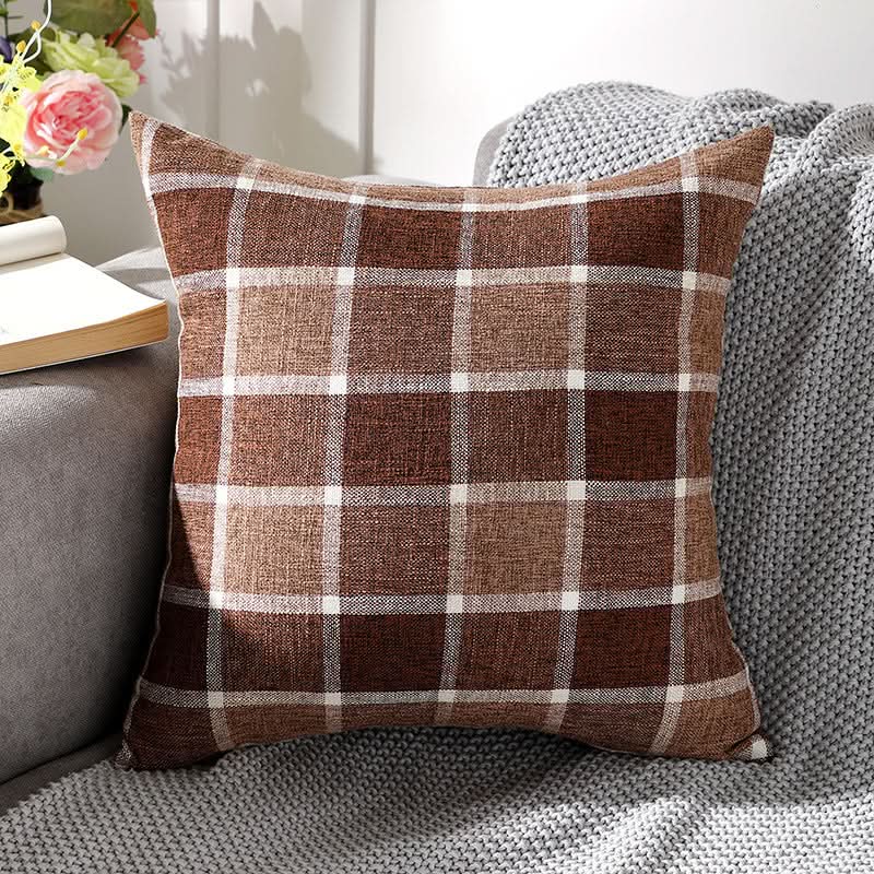 Solid Color Linen Sofa Pillow Covers (Set of 2)