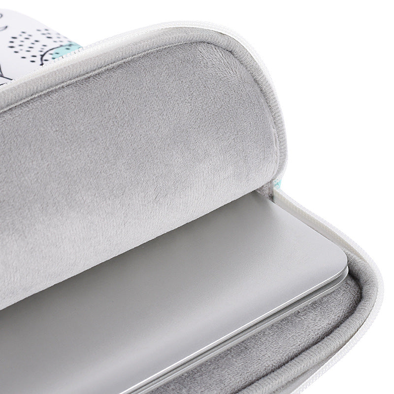 Bloom Haze Printed Laptop Sleeve – Waterproof Case with Zipper, Fits MacBook & More