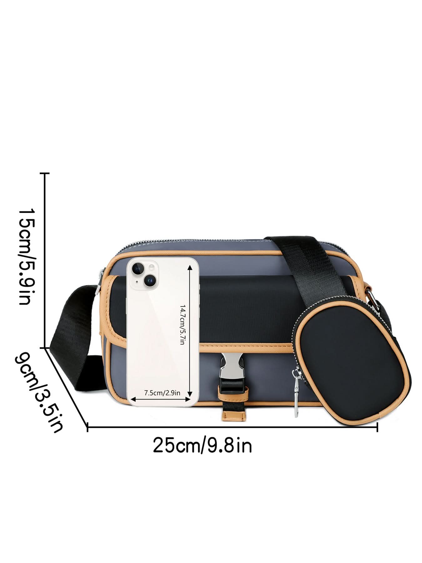 Men's Wear-Resistant Oxford Crossbody Shoulder Bag – Fashionable