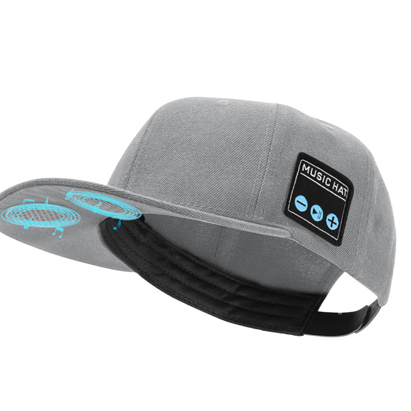 Smart Bluetooth Audio Cap with Stereo Headset – Noise Reduction, Voice Control
