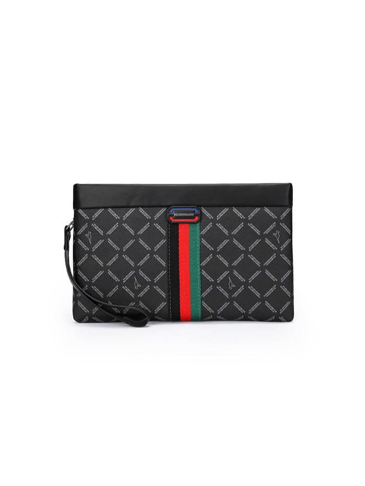 Men’s PU Leather Clutch Bag – Large Capacity Handbag for Business & Daily Use
