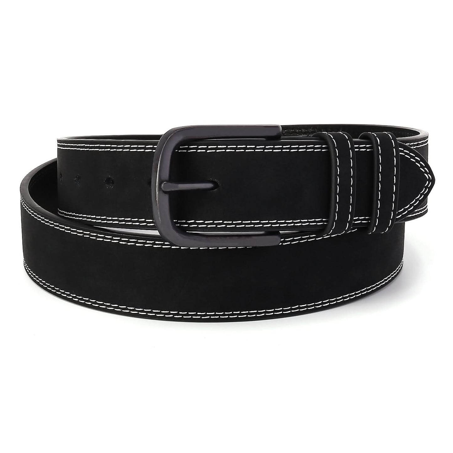 Men's Leather Business Belt - Black