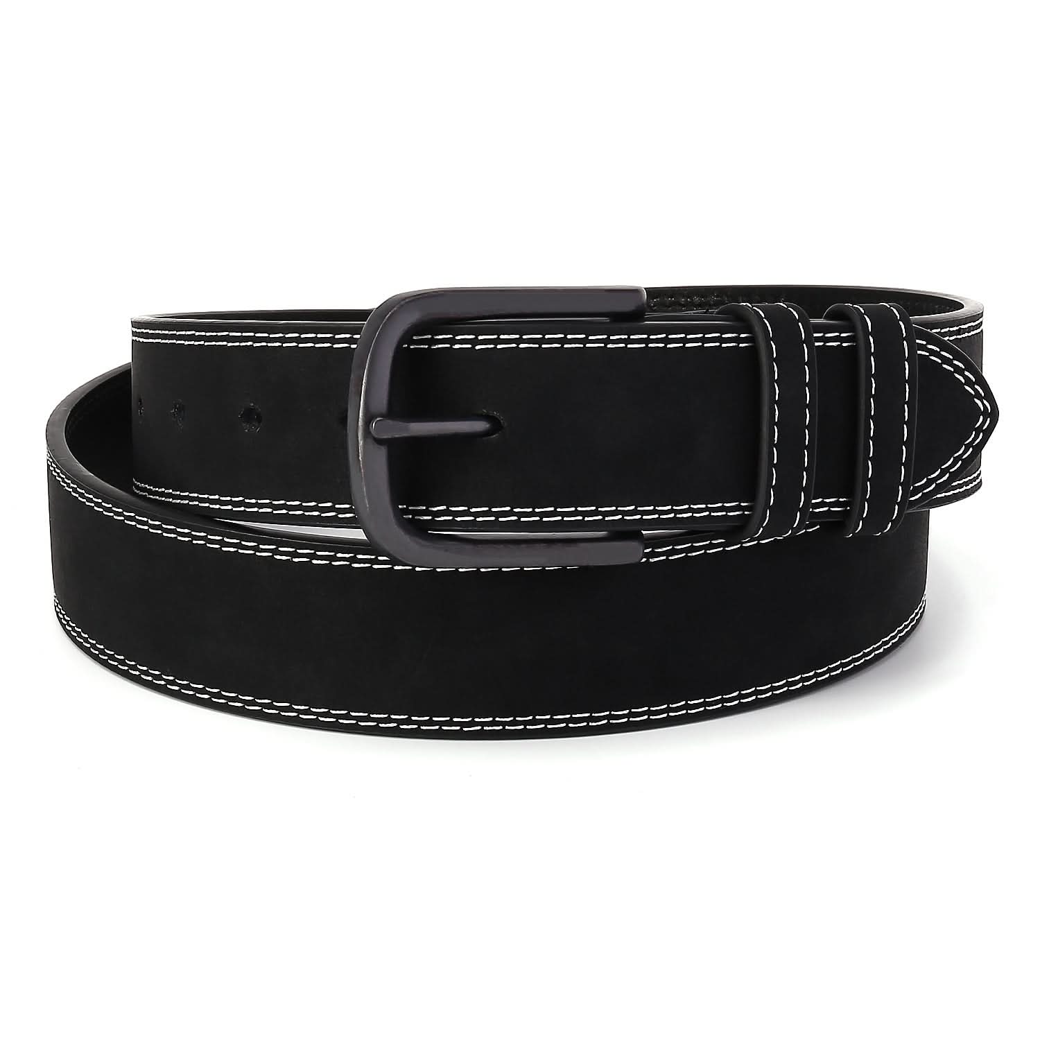 Men's Leather Business Belt - Black