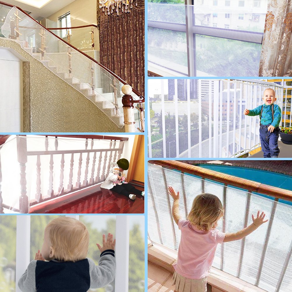Child Safety Net for Stairs & Balconies – Durable Baby Protection Mesh Guard (3m x 0.9m)