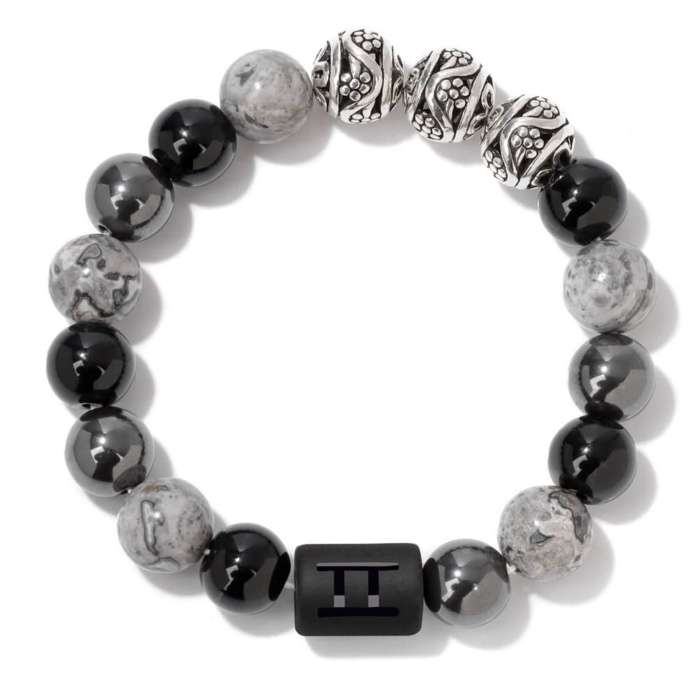 Constellation Zodiac Bracelet – 10mm Natural Stone Beaded Bracelet