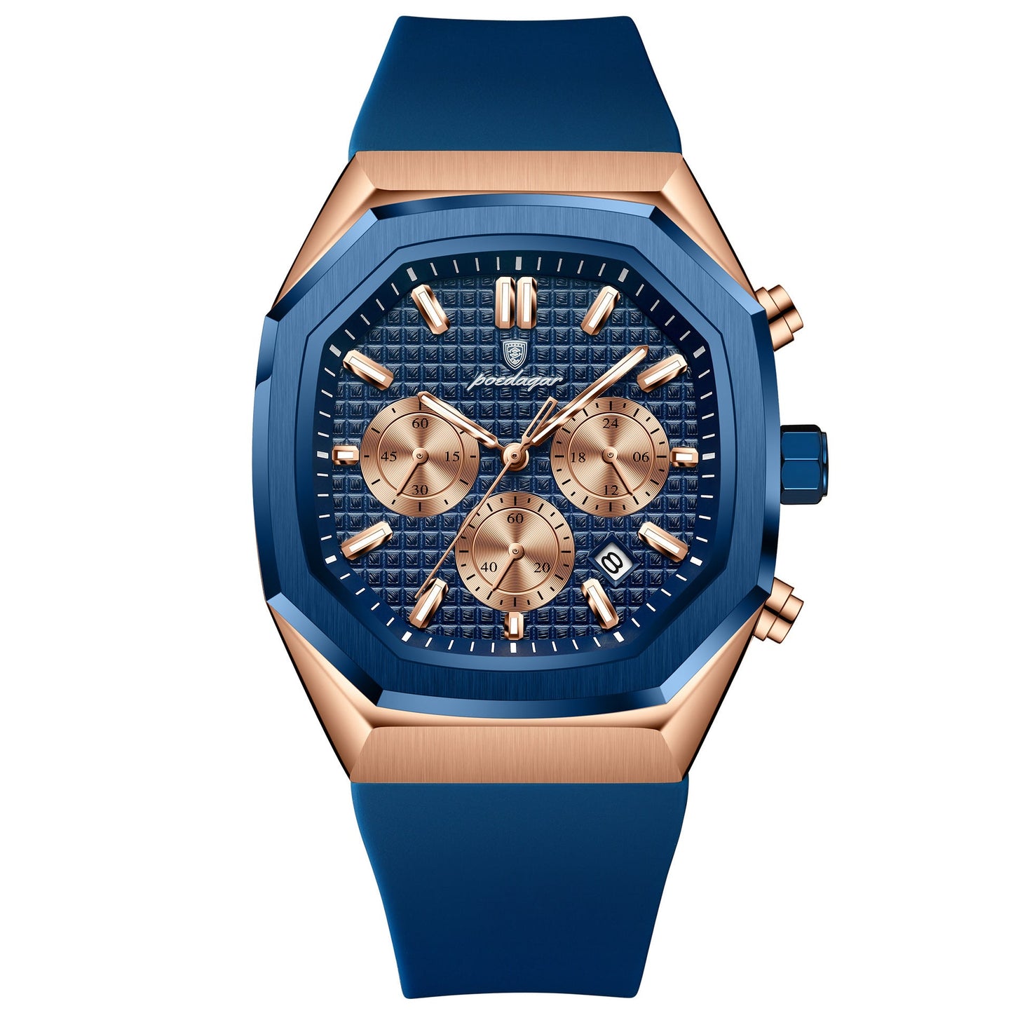 Poedagar 893 Multifunctional Six-pin Calendar Quartz Watch for Men