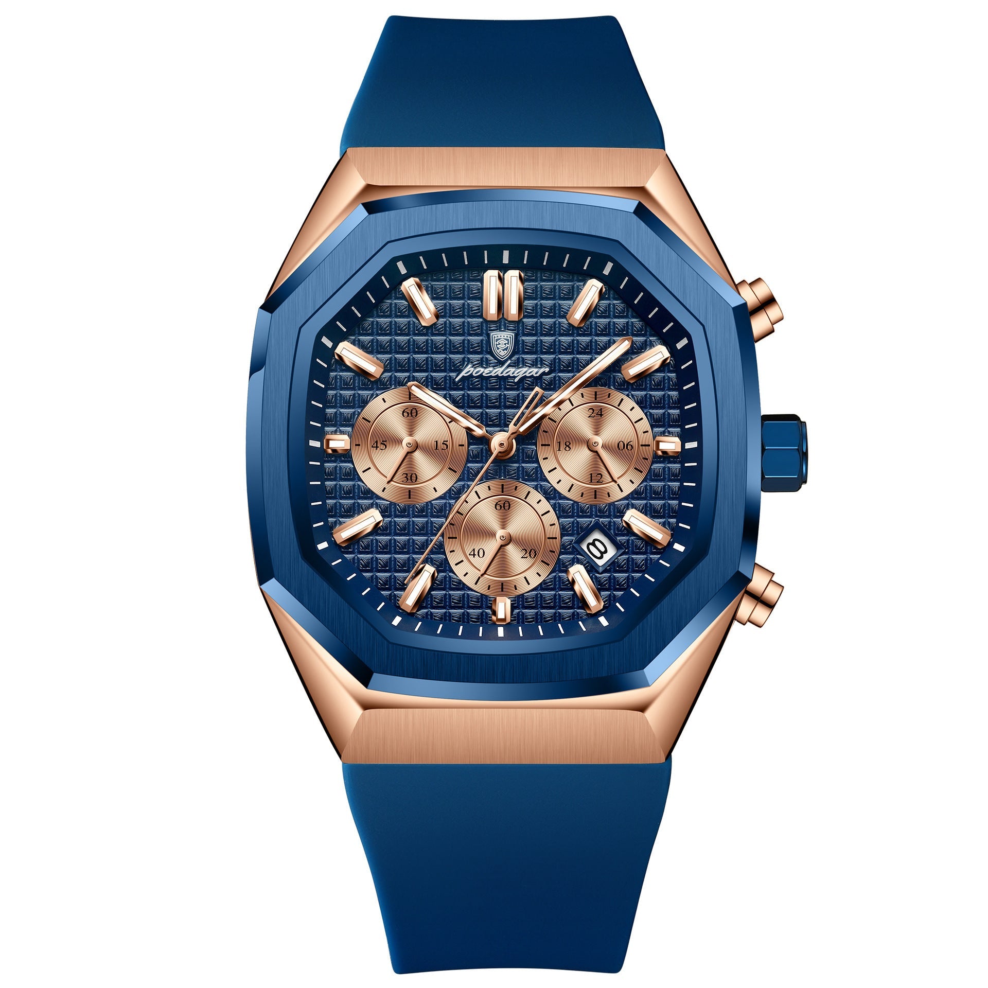 Poedagar 893 Multifunctional Six-pin Calendar Quartz Watch for Men
