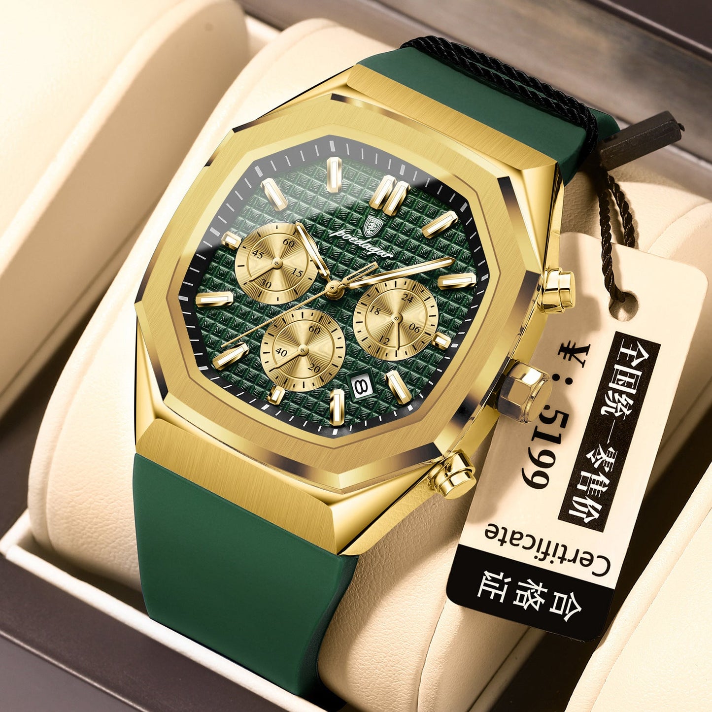 Poedagar 893 Multifunctional Six-pin Calendar Quartz Watch for Men