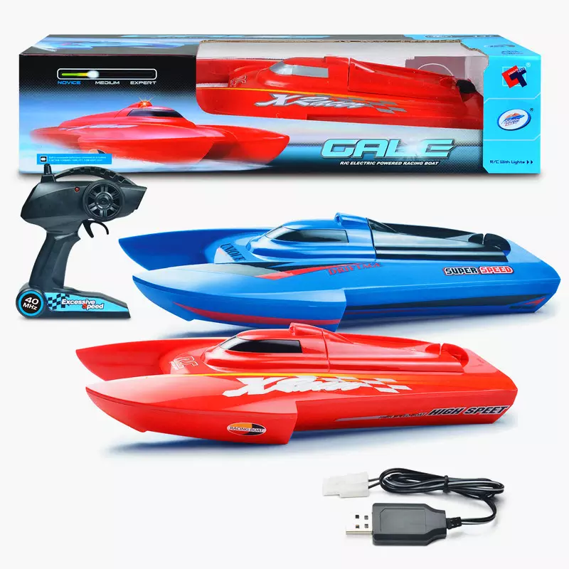 Rc High Speed Gale Racing Boat Red