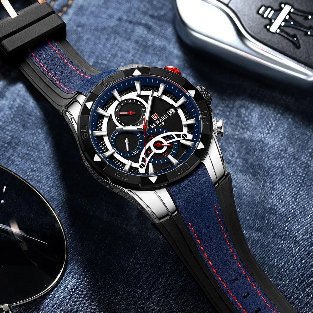Reward Quartz Watch Six-pin Analog Classic watch for men RD83013M-ML+
