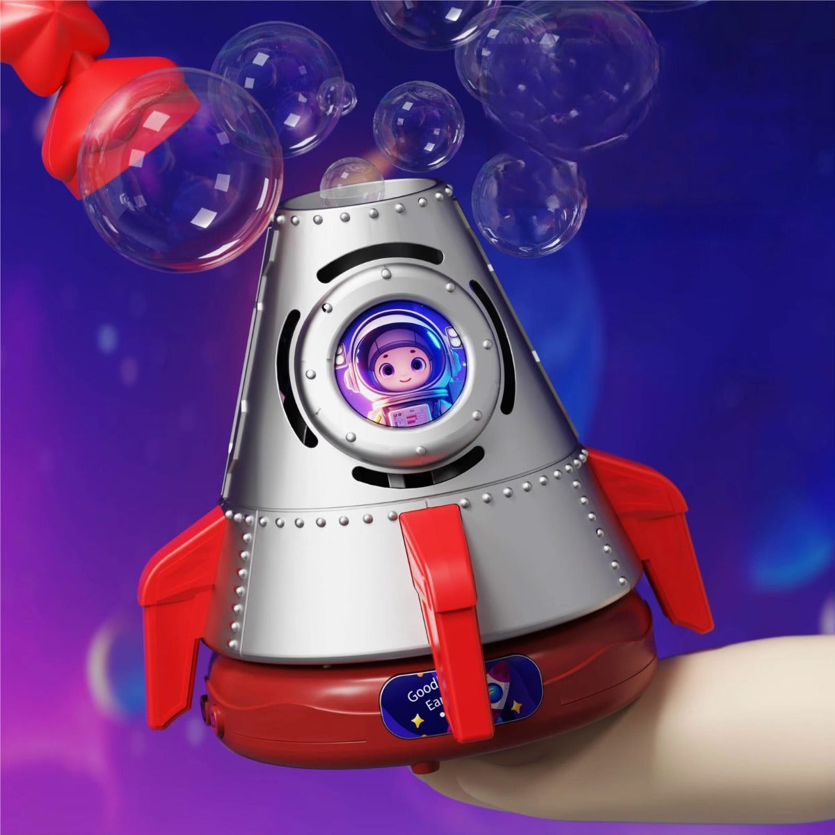 Rotating Rocket Bubble Machine Assorted