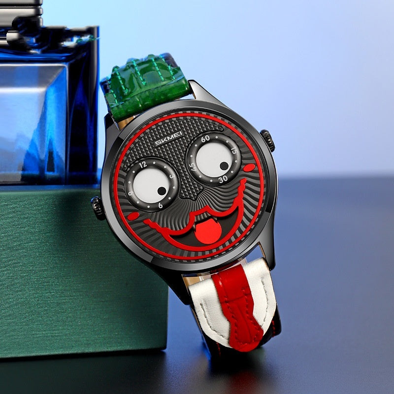 SKMEI 9389 New Fashion Clown Dial Quartz watch for Men