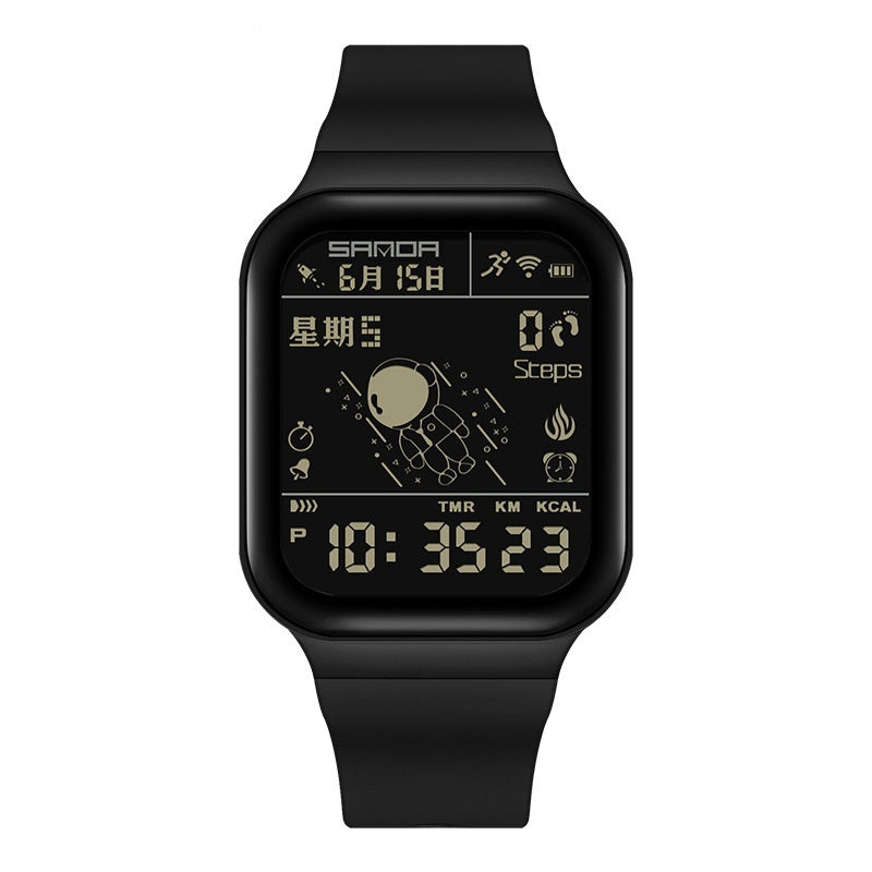 Sanda 6101 Digital Waterproof Step Calorie counter Sports watch for Men