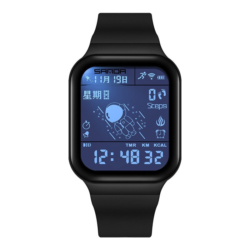 Sanda 6101 Digital Waterproof Step Calorie counter Sports watch for Men