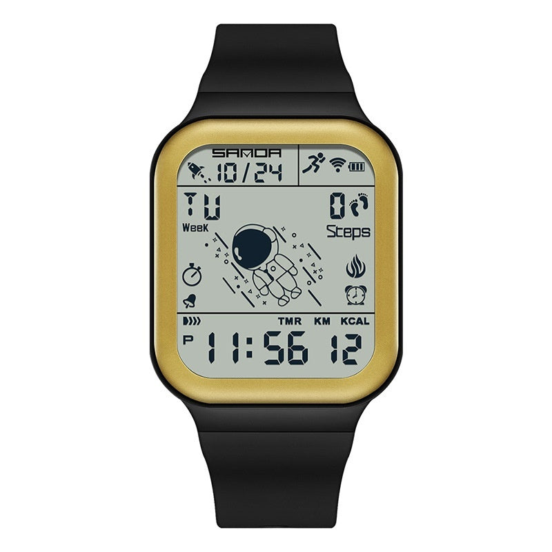 Sanda 6101 Digital Waterproof Step Calorie counter Sports watch for Men