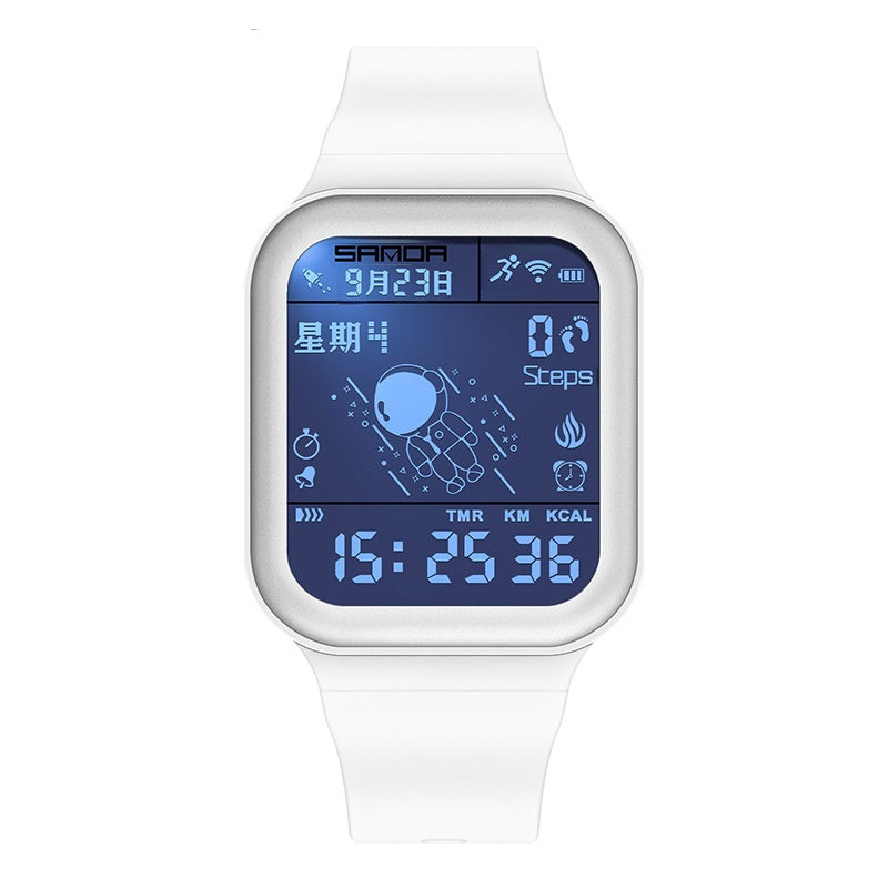 Sanda 6101 Digital Waterproof Step Calorie counter Sports watch for Men