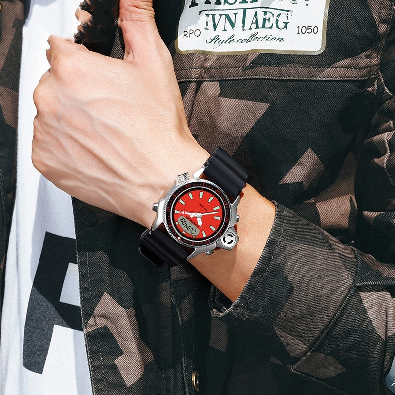 Sanda Sports Multifunctional Outdoor Waterproof Large Dial Watch for men 3008 & 3009