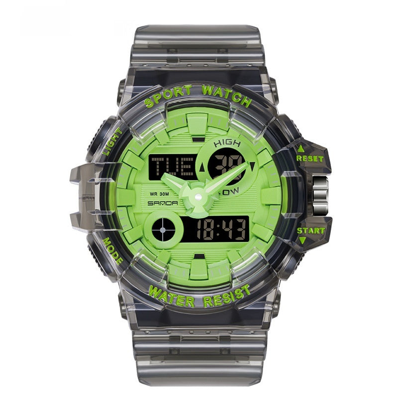 Sanda Trendy Sports Watch Waterproof Large Dial Luminous Unisex watch