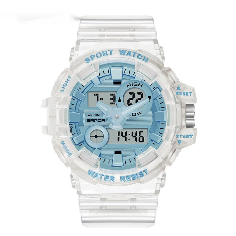 Sanda Trendy Sports Watch Waterproof Large Dial Luminous Unisex watch