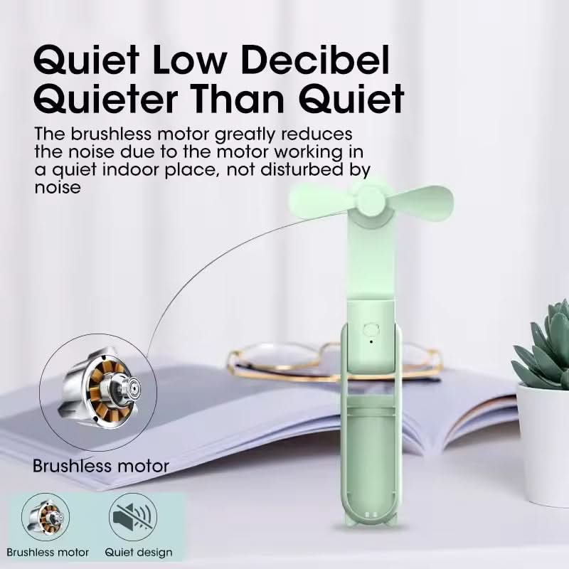 USB Rechargeable Handheld Fan – Compact, Foldable & Portable Fan for Travel