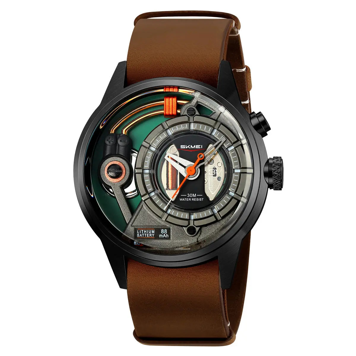 Skmei 2333 Creative Leather Belt Quartz watch for Men