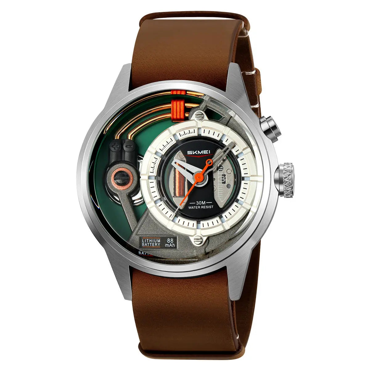 Skmei 2333 Creative Leather Belt Quartz watch for Men