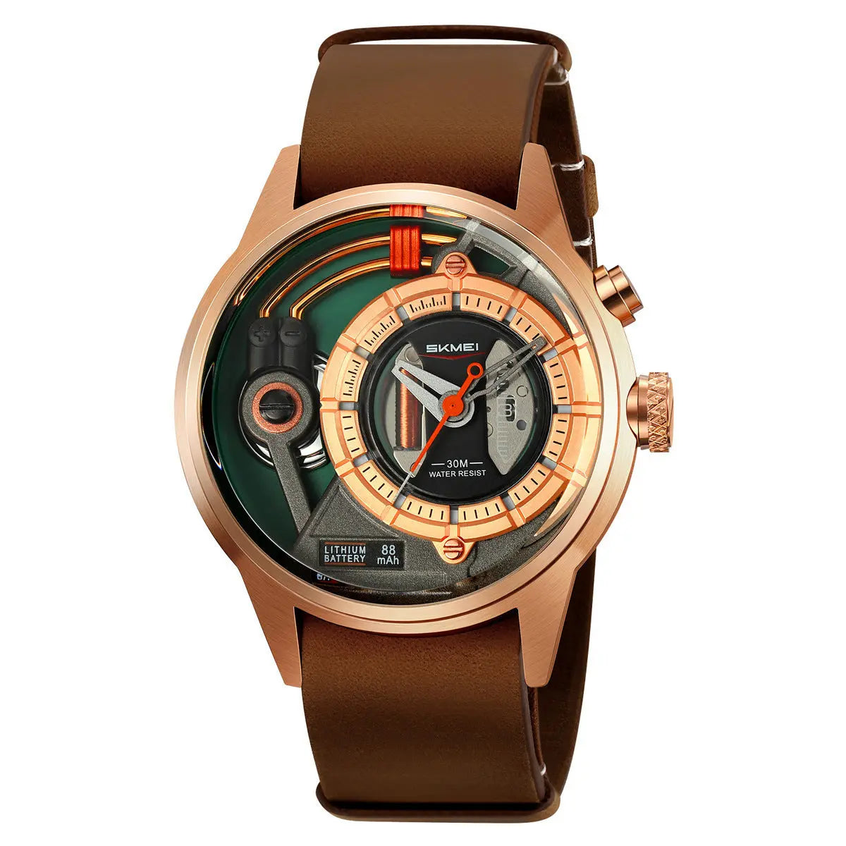 Skmei 2333 Creative Leather Belt Quartz watch for Men