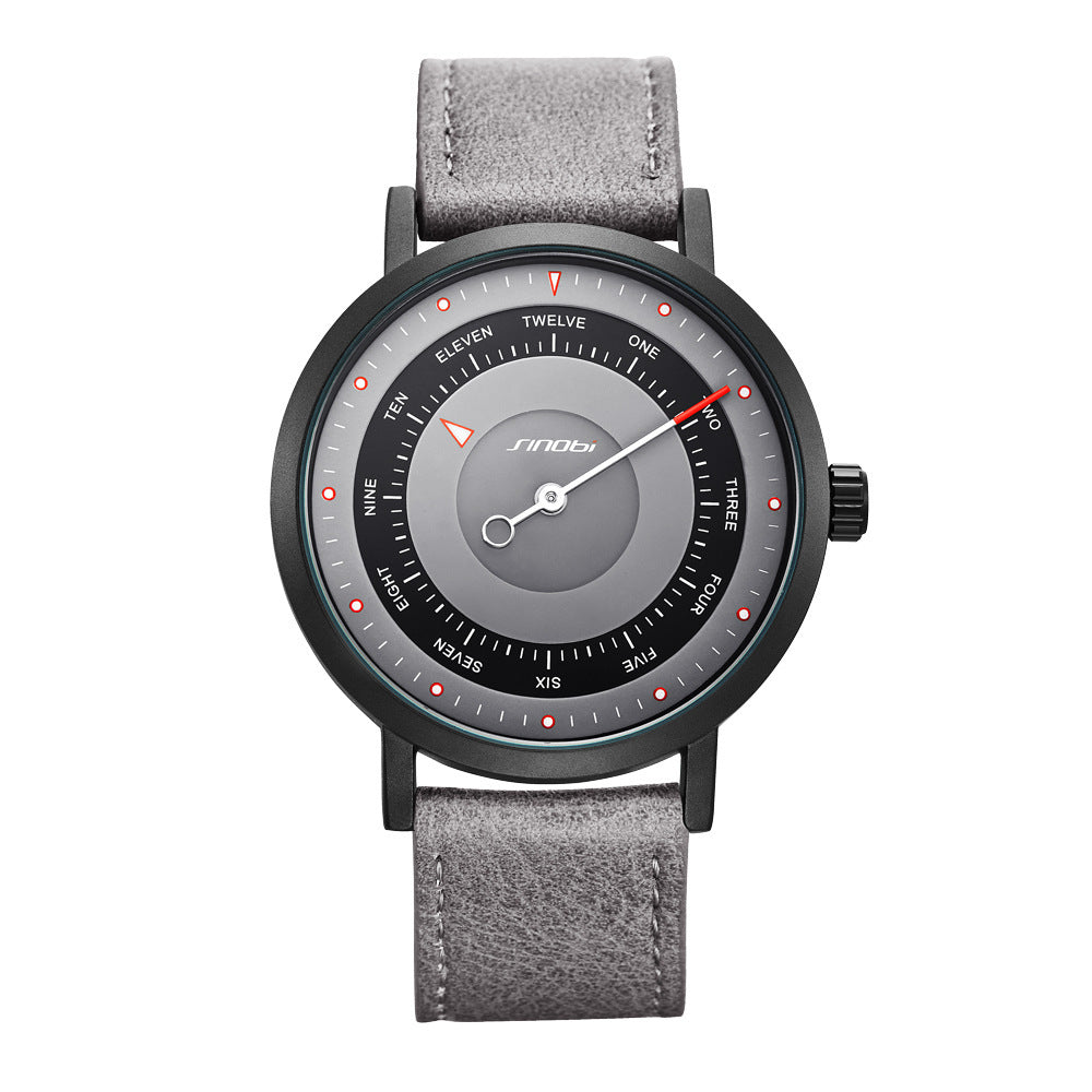 Sinobi S9809 creative Single Needle quartz watch For Men Women Teenagers