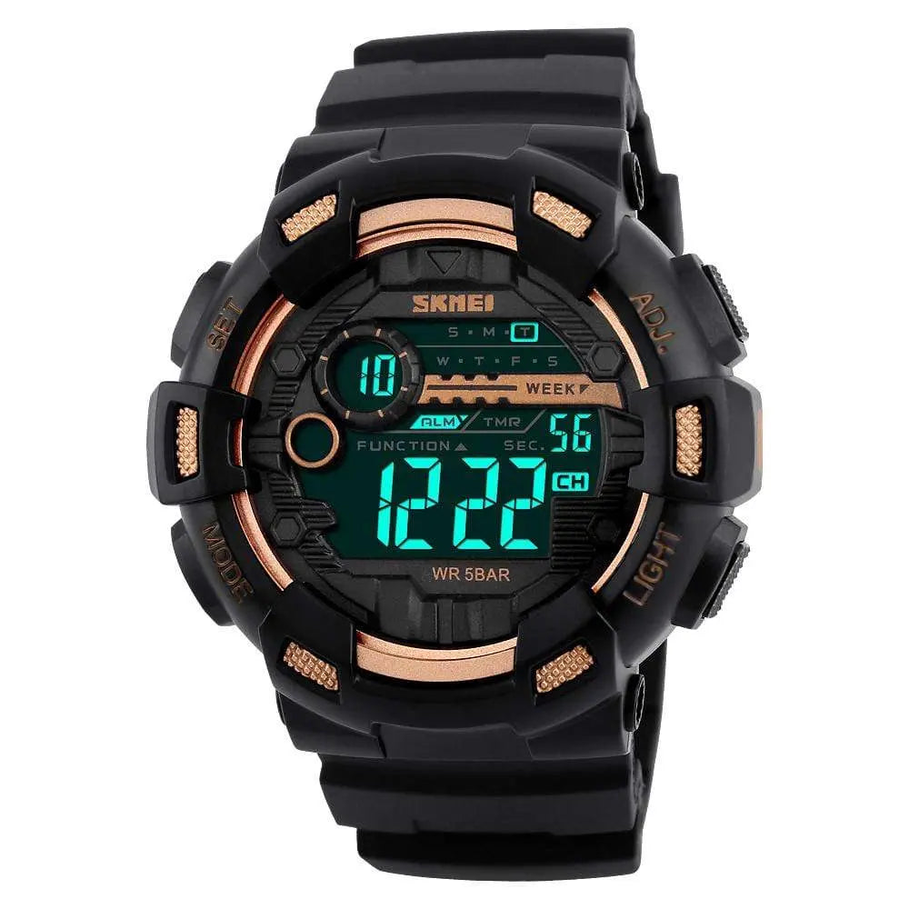 Skmei 1243 Original Digital waterproof Sports wrist watch Chronograph for Boys For Men