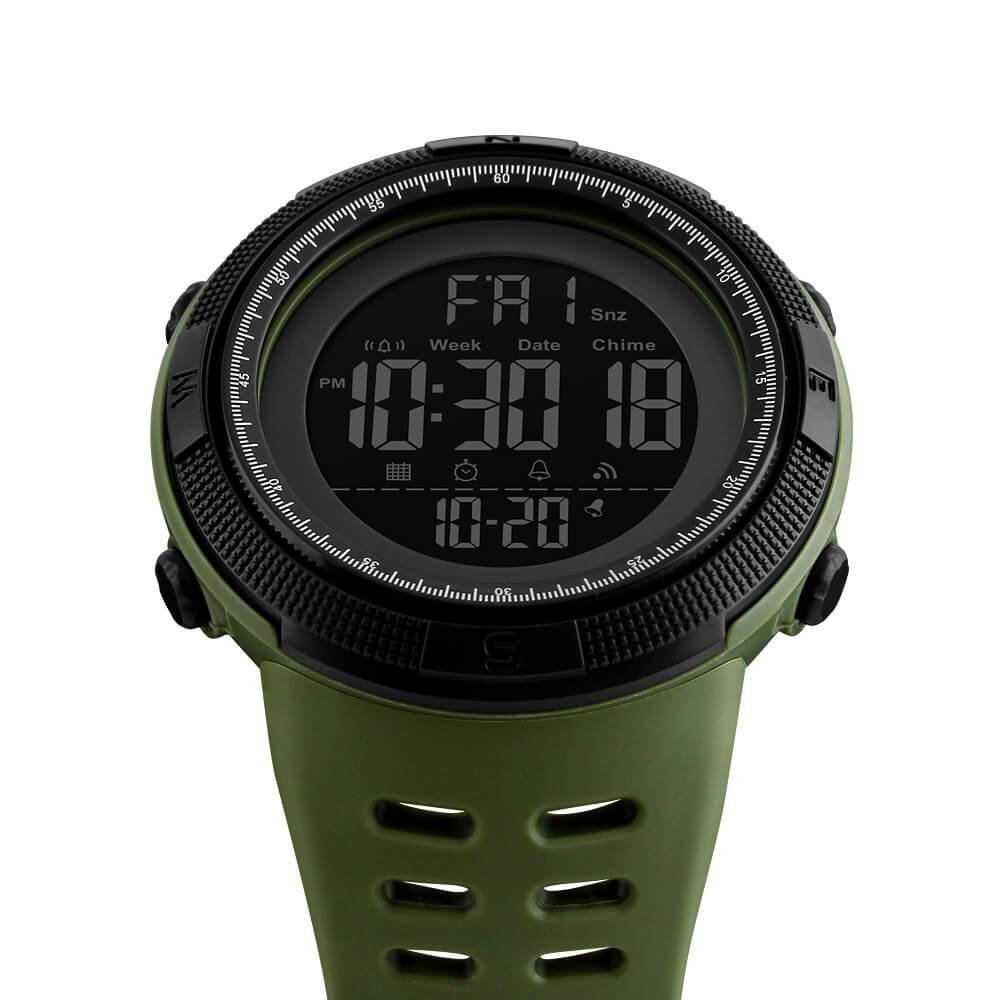 Skmei 1251 Original Digital Sports Watch Army Green