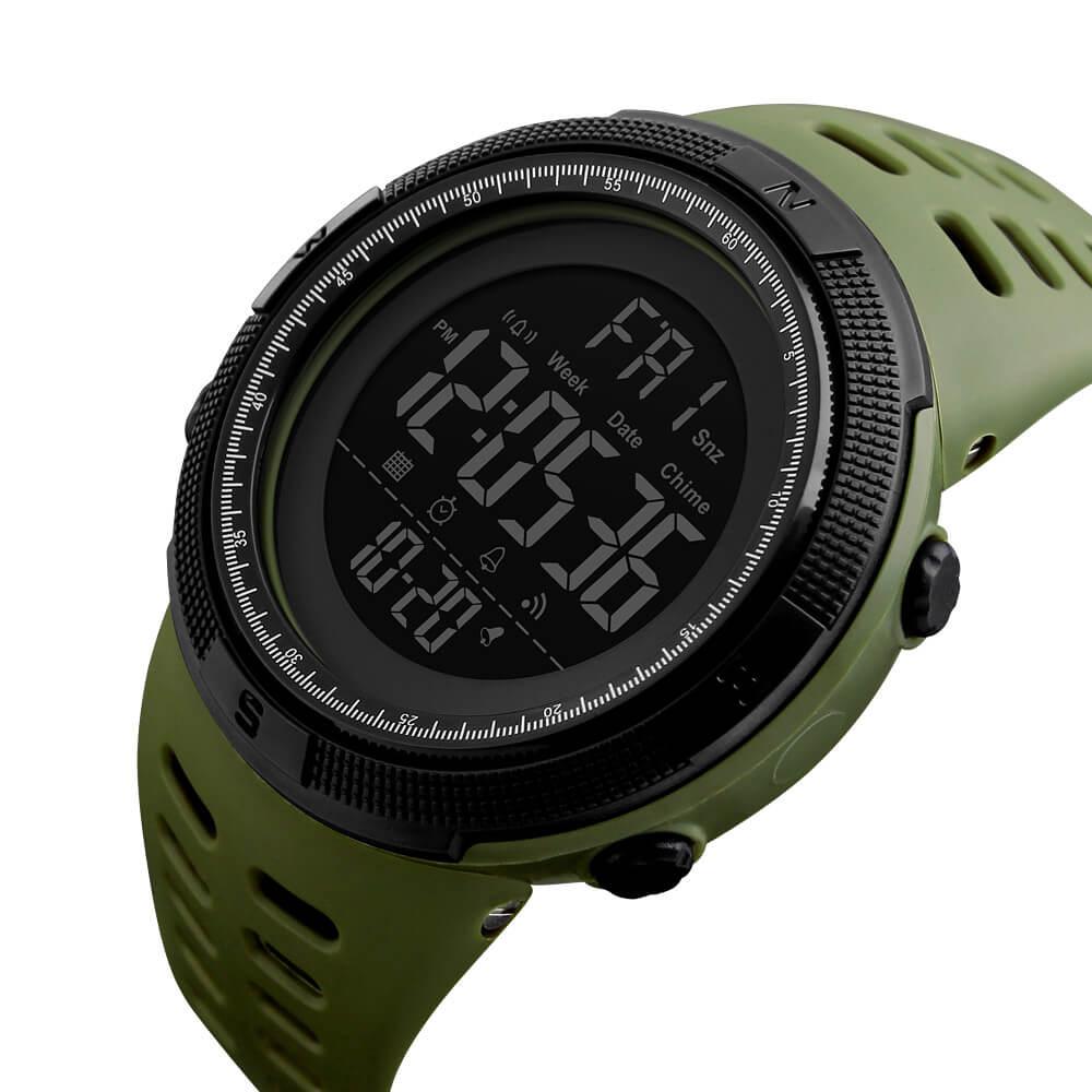 Skmei 1251 Original Digital Sports Watch Army Green