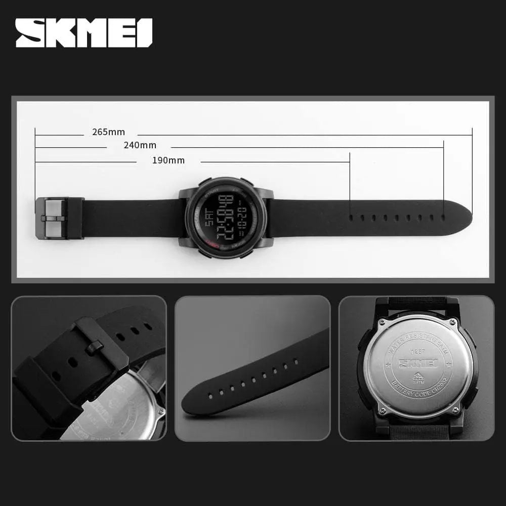 Skmei 1257 Original Digital Round waterproof watch for Men