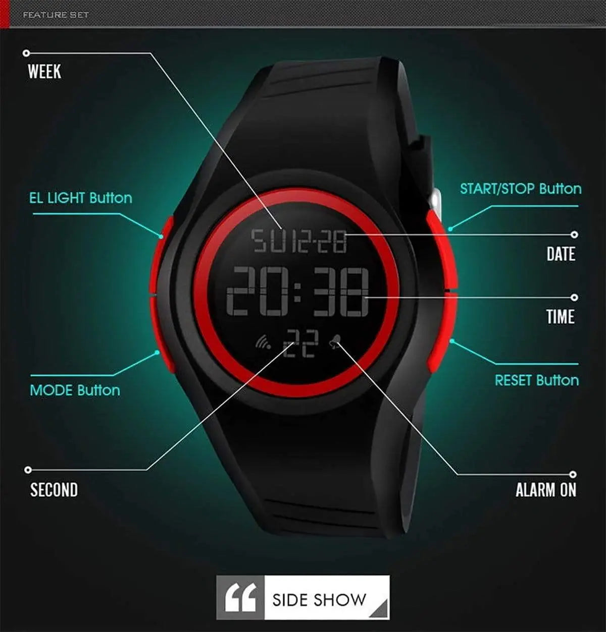 Skmei 1269 Original Digital waterproof designer watch for Girls Women