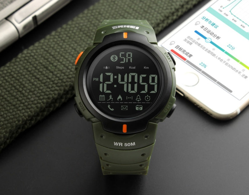 Skmei 1301 Digital Smart watch for men with Calories Pedometer and Alarm