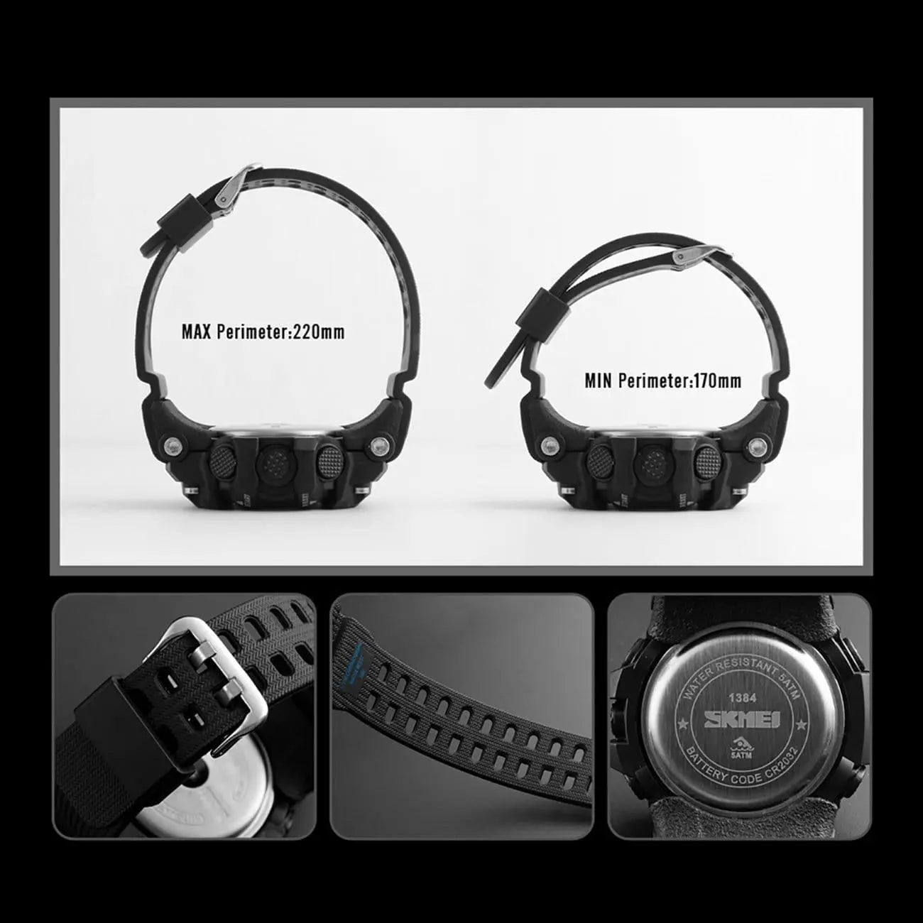 Skmei 1384 Original Digital Waterproof Sports watch For Men